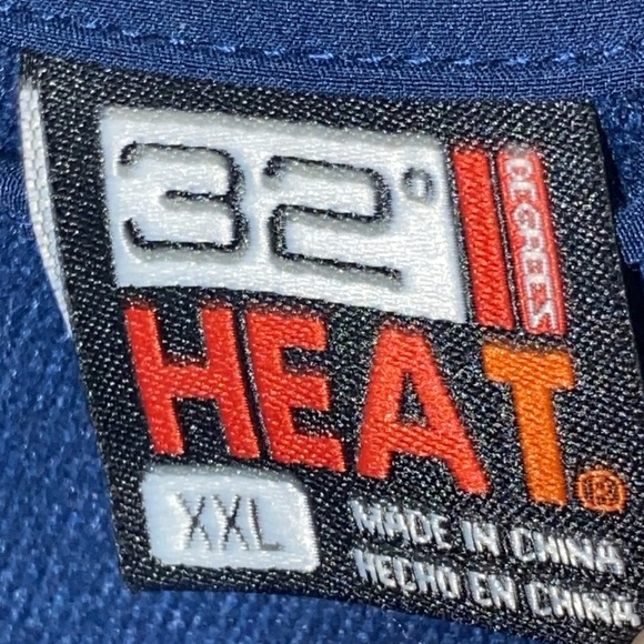 32 DEGREES MENS XXL NAVY Blue Full-Zip Jacket MULTIPOCKETS HOOK LOOP CUFFS EUC - Picture 2 of 10